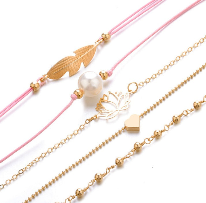 Vintage Turtle Heart Map Charm Bracelets Set For Women 2 New Design