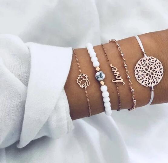 Vintage Turtle Heart Map Charm Bracelets Set For Women 2 New Design