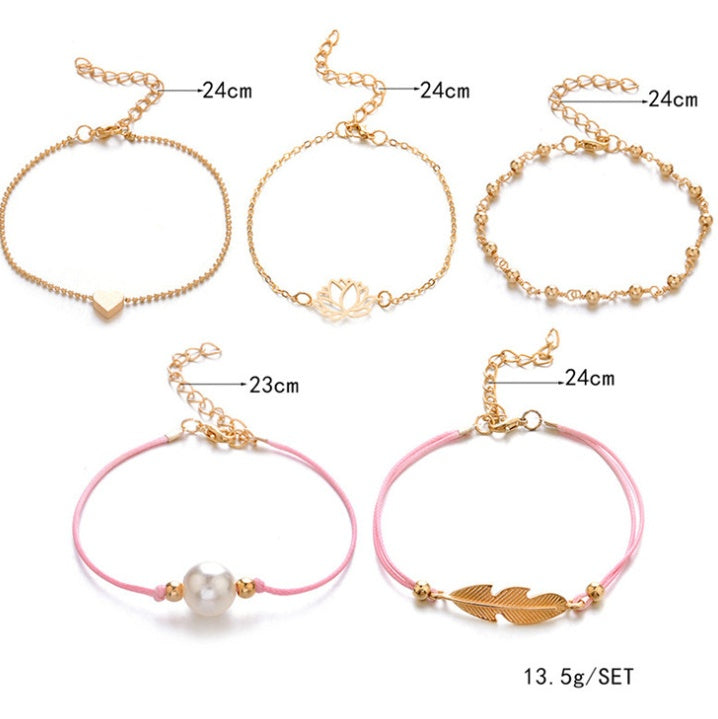Vintage Turtle Heart Map Charm Bracelets Set For Women 2 New Design