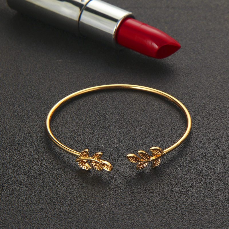 Tocona T Fashion Bohemia Leaf Knot Hand Cuff Link Chain Charm