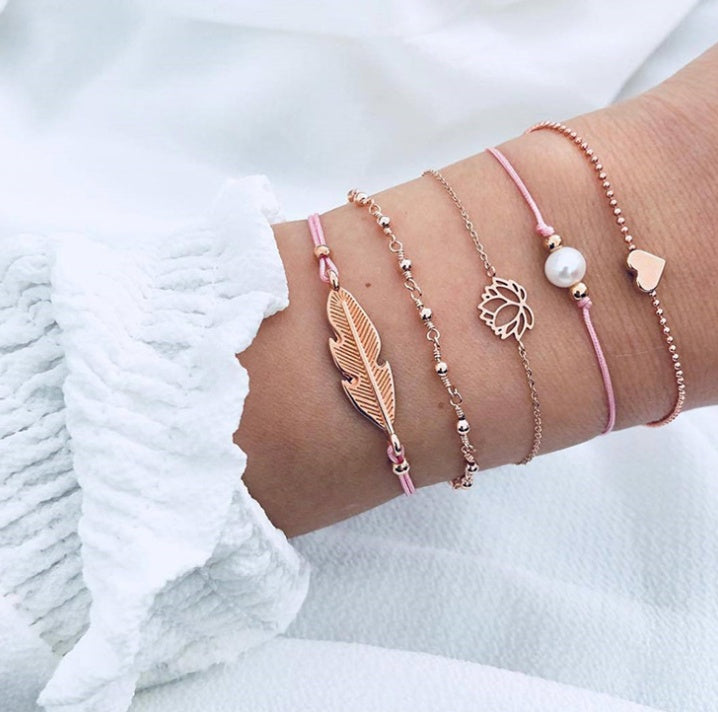 Vintage Turtle Heart Map Charm Bracelets Set For Women 2 New Design
